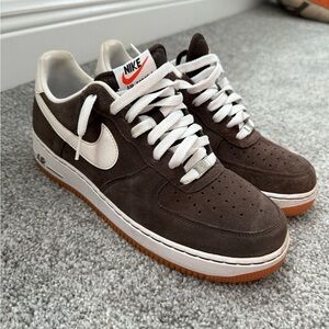 Nike Air Force 1 Brown Sneakers